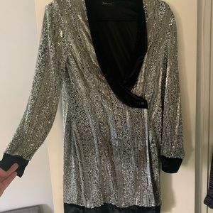 Peace & Love beaded minidress. Size UK 16. Work only once!